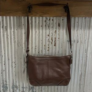 Brown Leather Coach Crossbody